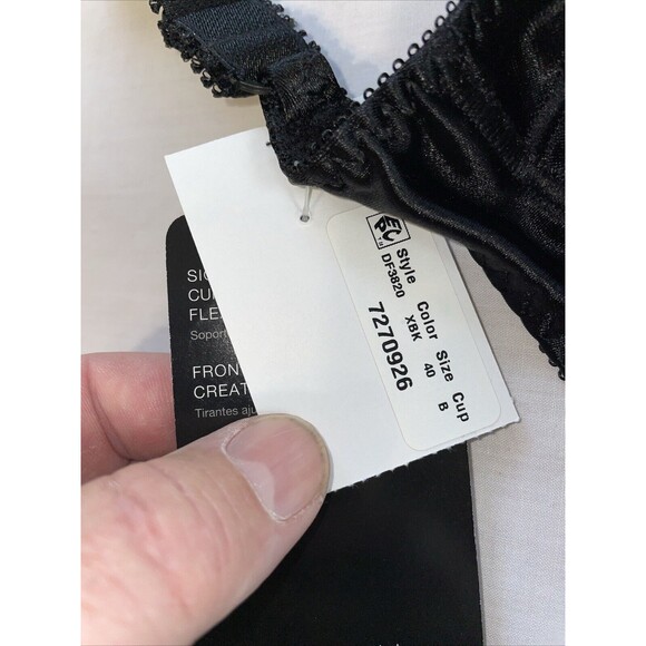 Bali Full Support Women’s Lace Rim Bra Size 40B Black Comfort M Frame Cup NWT - Picture 5 of 12